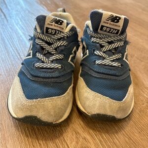 New Balance Kids Sneakers - Blue and Tan